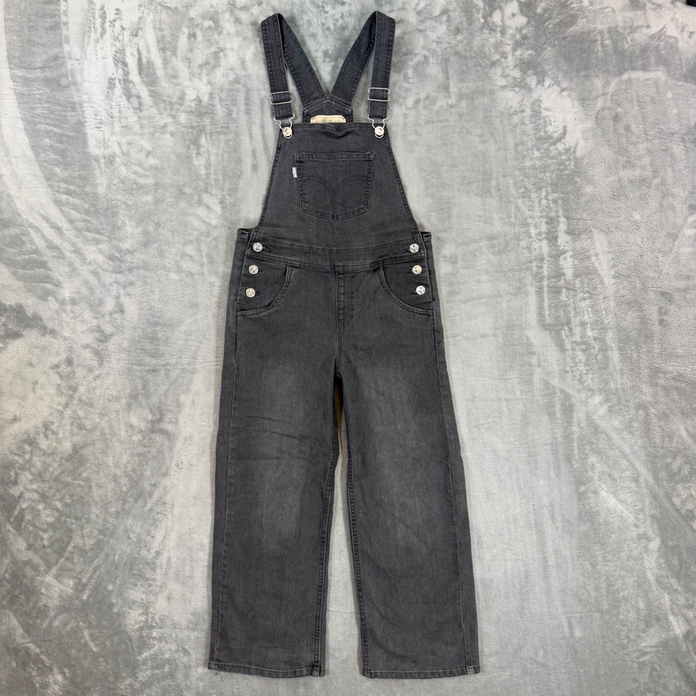 Vintage Levi's SilverTab Denim Overalls Kids Size 10 Reg Gray